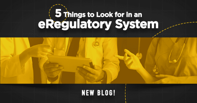 5 things with eRegulatory System
