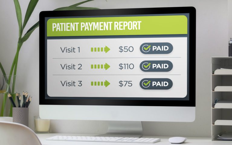 Client patient payment report
