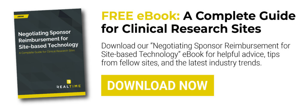 Negotiating sponsor reimbursement for site-based technology - Download
